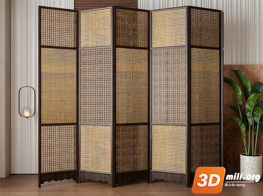 Folding screen Skp Files 
